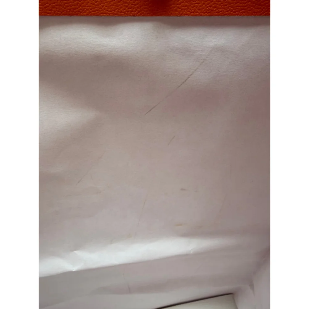 Unisex Hermès Orange & Black Logo Shopping Bag One Size